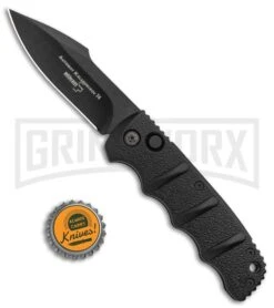 Boker Kalashnikov Automatic Knife - Harpoon Black Plain -Kershaw Store Boker Kalashnikov Harpoon Auto Black Black KALS53NSOI BHQ 95957 jr bottlecap large
