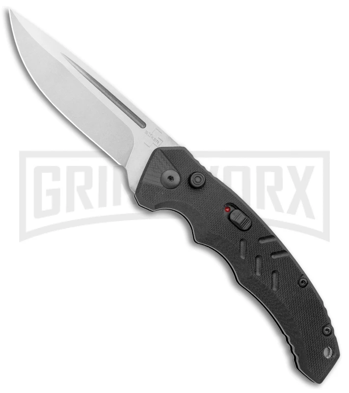 Boker Plus Intention II Automatic Folding Knife Black - Stonewash Drop Point 3 Boker Plus Intention II Automatic Folding Knife Black - Stonewash Drop Point