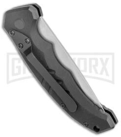 Boker Plus Intention II Automatic Folding Knife Black - Stonewash Drop Point 8 Boker Plus Intention II Automatic Folding Knife Black - Stonewash Drop Point -Kershaw Store Boker Plus Intention Black Auto SW 01B0482 BHQ 115756 jr side large