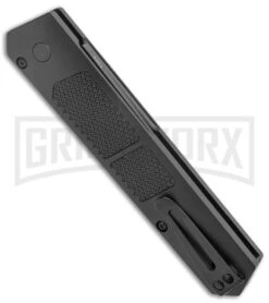 Boker Plus Kwaiken Grip Automatic Knife - D2 Black Plain 8 Boker Plus Kwaiken Grip Automatic Knife - D2 Black Plain -Kershaw Store Boker Plus Kwaiken Grip Auto Black Aluminum Black BHQ 175283 jr side large