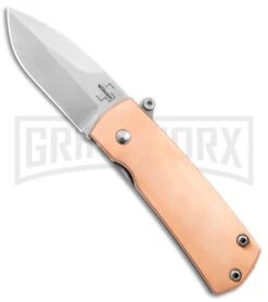 Boker Plus Shamsher Copper Automatic Liner Lock Knife - Satin Plain