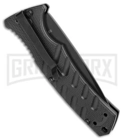Boker Plus Strike Automatic Knife - Drop Point Black Plain -Kershaw Store Boker Plus Strike Bowie Auto Black 01BO433NSOI BHQ 97031 jr side large