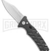 Boker Plus Strike Automatic Knife - Bowie Stonewash Plain