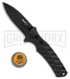 Boker Plus Strike Manual Knife - Dagger Black Plain -Kershaw Store Boker Plus Strike Dagger Auto Black Black 01BO428NSOI BHQ 97035 jr bottlecap large 1