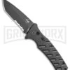 Boker Plus Strike Automatic Knife - Tanto Black Serrated -Kershaw Store Boker Plus Strike Tanto Automatic Knife 3.25 Black Serr 01BO401N LS large