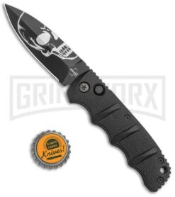Boker Kalashnikov Skull Black Automatic Knife - Dagger Black Plain 15 Boker Kalashnikov Skull Black Automatic Knife - Dagger Black Plain -Kershaw Store Boker Skull Kalashnikov Dagger Auto Black D2 BHQ 48870 jr bottlecap large