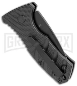 Boker Stubby Strike Black Automatic Knife CA Legal - Black -Kershaw Store Boker Stubby Strike CA Legal Auto Black 01BO441NSOI BHQ 99647 jr side large