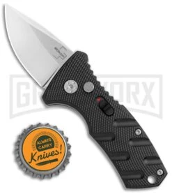 Boker Stubby Strike Black Automatic Knife - Stonewash -Kershaw Store Boker Stubby Strike CA Legal Auto SW 01BO440NSOI BHQ 99646 jr bottlecap large