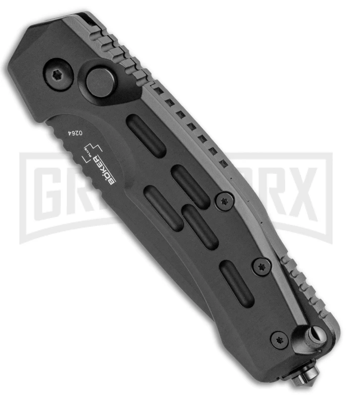 Boker Thunder Storm Automatic Knife Black - Black Plain 4 Boker Thunder Storm Automatic Knife Black - Black Plain - Image 2