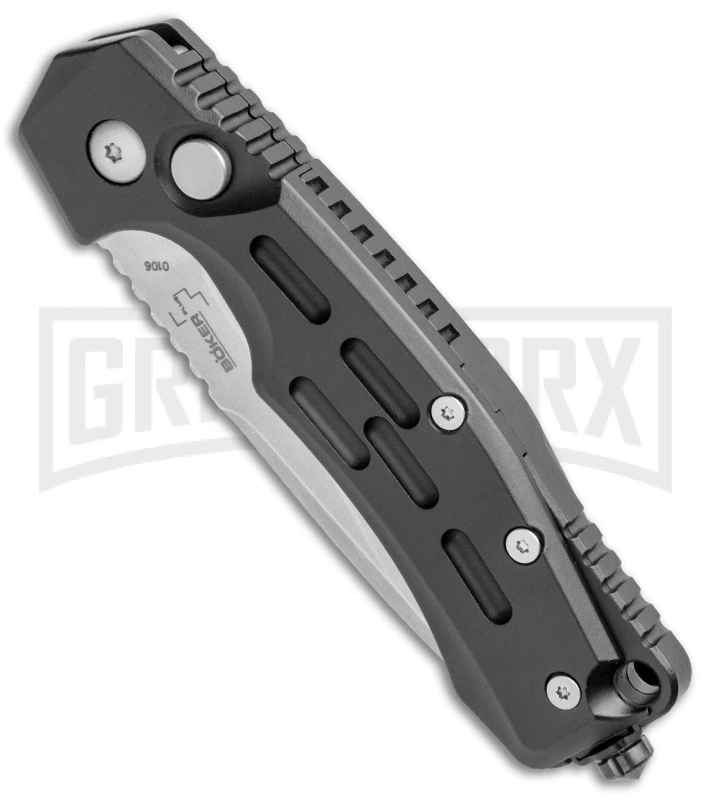 Boker Thunder Storm Automatic Knife Black - Satin Plain 4 Boker Thunder Storm Automatic Knife Black - Satin Plain - Image 2
