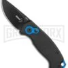 Boker Vox Kompakt CA Legal Automatic Knife - Drop Point Black Plain
