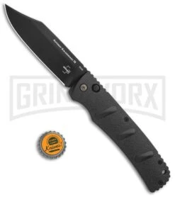 Boker XXL Kalashnikov Automatic Knife - Black Bowie -Kershaw Store Boker XXL Kalashnikov Bowie Auto Black BHQ 99623 jr bottlecap large