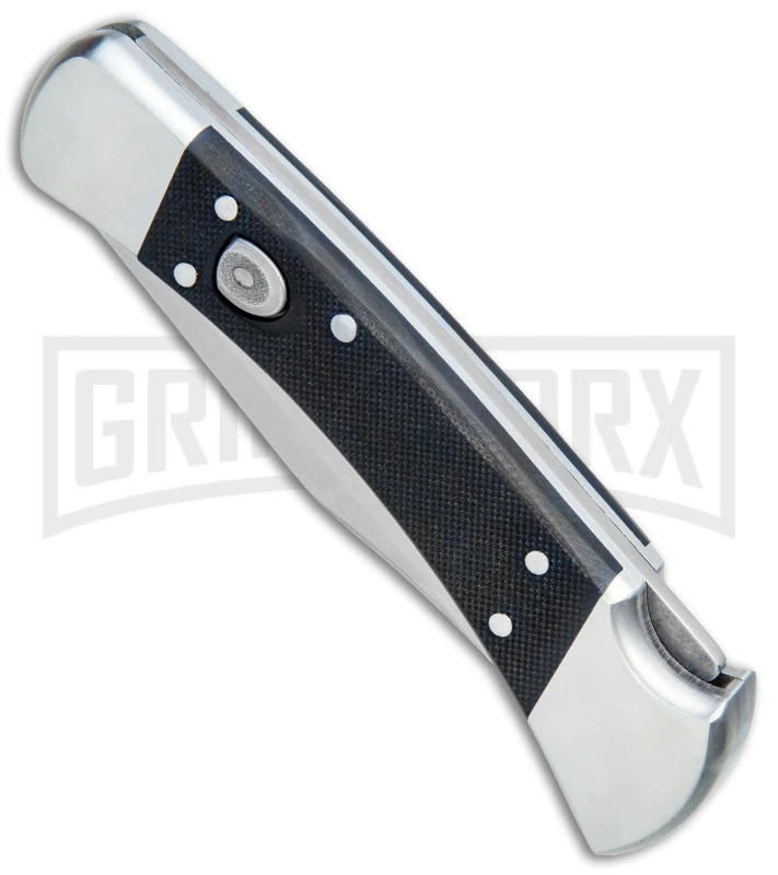 Buck Knives Buck 110 Elite Automatic Black G-10 Lockback Knife - Satin Plain 4 Buck Knives Buck 110 Elite Automatic Black G-10 Lockback Knife - Satin Plain - Image 2