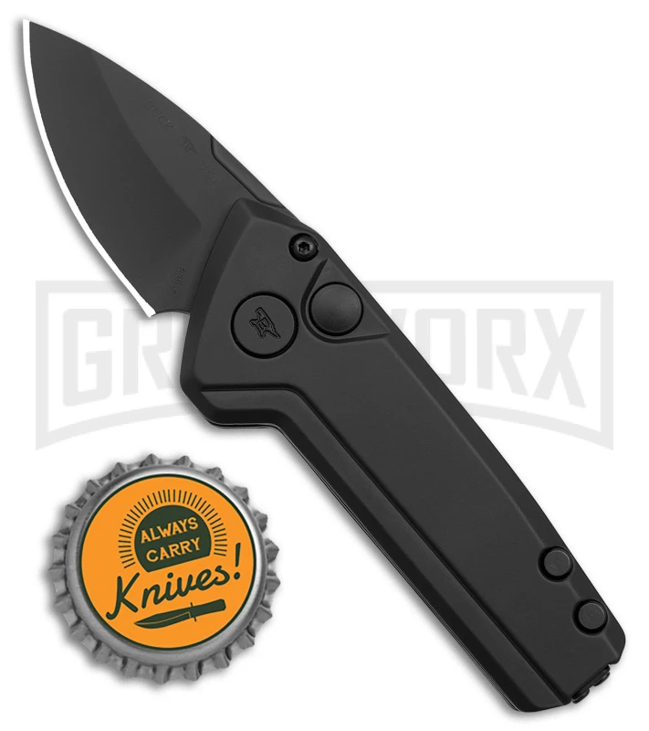 Buck Knives Buck Deploy Black Mini CA Legal Automatic Knife - Black Plain 6 Buck Knives Buck Deploy Black Mini CA Legal Automatic Knife - Black Plain - Image 4