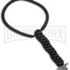 Buck Knives Buck Standard Lanyard With Pewter Anvil Bead - Black -Kershaw Store Buck Blk Anvil Bead Pewter Lanyard 6in BULBP BHQ 53040 jr large