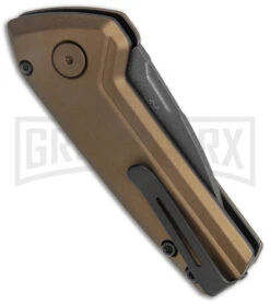 Buck Knives Buck Deploy Bronze Mini Automatic Knife - Gray Plain 8 Buck Knives Buck Deploy Bronze Mini Automatic Knife - Gray Plain -Kershaw Store Buck Deploy Mini Auto Burnt Bronze Gray 0839BRS1 BHQ 146022 jr side large