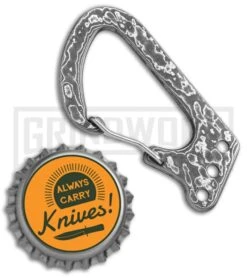 Buck N Bear BNB1228EDC Damascus Carabiner Keychain Tool -Kershaw Store Buck n Bear EDC Carabiner Keychain Tool Damascus bnb1228edc BHQ 68481 jr bottlecap large