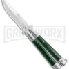 Noble Flipper Green Marble Balisong Butterfly Knife - Satin Plain 1 Noble Flipper Green Marble Balisong Butterfly Knife - Satin Plain -Kershaw Store Butterfly Green Marble Inlay BHQ 81124 jr large