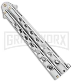 Caliber Gourmet Silver Fork Butterfly Trainer -Kershaw Store Caliber Gourmet Silver Fork Butterfly trainer BP 19522 er side large