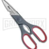 Clauss True Prof 8.25in Gray/Red Shears CL18052 Utility Scissors 1 Clauss True Prof 8.25in Gray/Red Shears CL18052 Utility Scissors -Kershaw Store Clauss 8 in True Prof BHQ 134600 td large