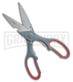 Clauss True Prof 8.25in Gray/Red Shears CL18052 Utility Scissors -Kershaw Store Clauss 8 in True Prof BHQ 134600 td open large