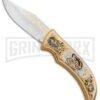 Custom Russian Gold Leopard Automatic Knife - Polish Plain -Kershaw Store Custom Russian Gold Leopard Auto Polish RV HC3 LEOPARD GX 31048 jr large