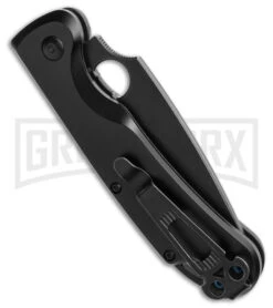 Daggerr Knives Sting Black Aluminum Automatic Knife - Black Plain -Kershaw Store Daggerr Knives Sting Automatic Knife Black Aluminum 3in Black D2 BHQ 183393 td side large