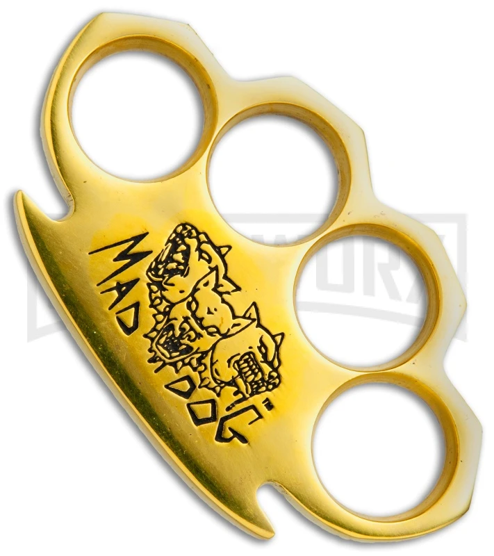 PANTHER Mad Dog Paper Weight Brass Knuckles - Black 3 PANTHER Mad Dog Paper Weight Brass Knuckles - Black