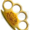 PANTHER Mad Dog Paper Weight Brass Knuckles - Red -Kershaw Store Dalton Knuckles Mad Dog Red BR 249 M BD RED BP 18759 jr large