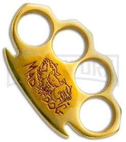 PANTHER Mad Dog Paper Weight Brass Knuckles - Red