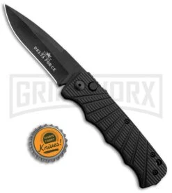 Delta Force Automatic Knife Black Aluminum - Black Plain -Kershaw Store Delta Force Auto Black Molded Plastic Black Plain GX 33538 jr bottlecap large