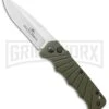 Delta Force Automatic Knife Green Aluminum - Satin Plain -Kershaw Store Delta Force Auto Green Aluminum Satin GX 38065 jr large