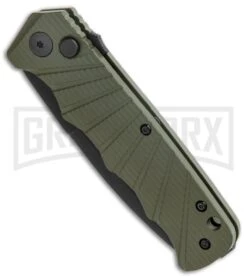 Delta Force Automatic Knife OD Green Aluminum Drop Point - Black Plain 7 Delta Force Automatic Knife OD Green Aluminum Drop Point - Black Plain -Kershaw Store Delta Force Auto Knife Green Aluminum Black GX 38060 jr spine large
