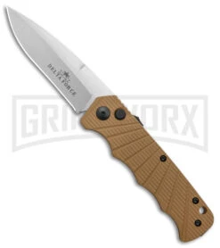 Delta Force Tan Automatic Knife - Satin Plain