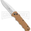Delta Force Automatic Knife Tan Aluminum -Satin Serrated -Kershaw Store Delta Force Auto Tan Aluminum Satin Serr GX 38096 jr large