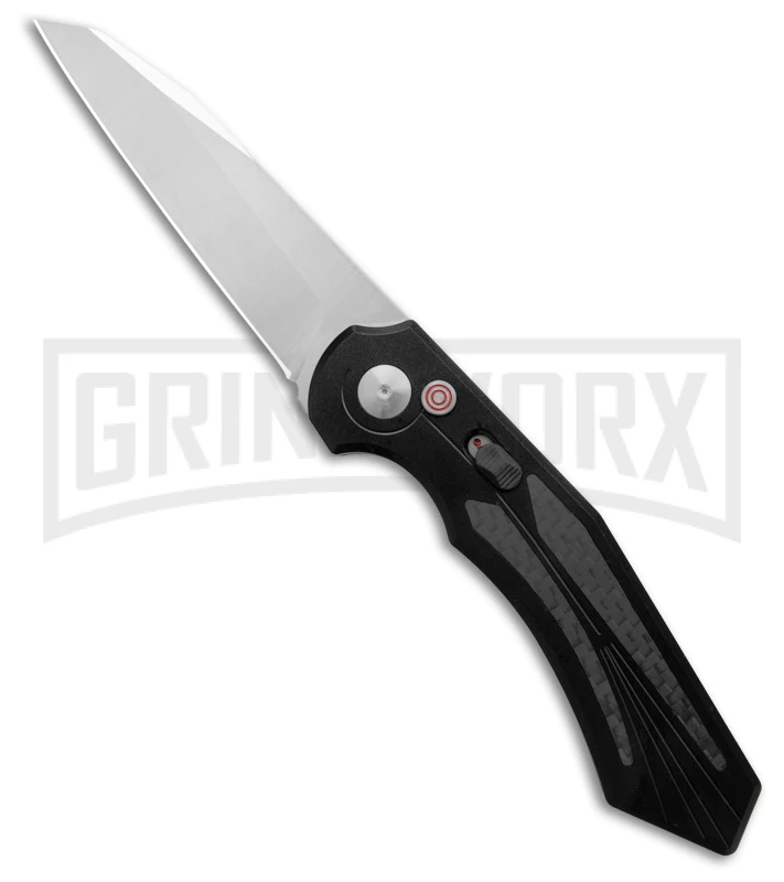 Diablo Automatic Knife Black Aluminum - Satin Plain 3 Diablo Automatic Knife Black Aluminum - Satin Plain