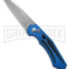 Diablo Automatic Knife Blue Aluminum - Satin Plain -Kershaw Store Diablo Automatic Knife Blue Aluminum 3in Satin BHQ 183580 td large