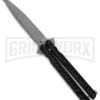 Dwarf Balisong Butterfly Knife Stonewash Trainer Black (3.25" Dull) -Kershaw Store Dwarf Balisong Butterfly SW Trainer Black Dull WG 860 GX 31508 jr large