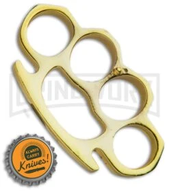 Leather Sheath For Brass Knuckles (Brown) -Kershaw Store Fat Boy Aluminum Knuckle Paper Weight Brass GX 17153 jr bottlecap large