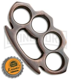 Fat Boy Classic Copper Stainless Steel Paper Weight Knuckles -Kershaw Store Fat Boy Classic Copper SS Paper Weight Knuckles GX 33660 jr bottlecap large
