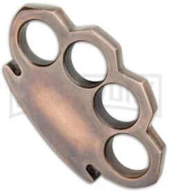 Fat Boy Copper Skull Stainless Steel Paper Weight Knuckles -Kershaw Store Fat Boy Copper Skull SS Paper Weight Knuckles GX 33659 jr side large