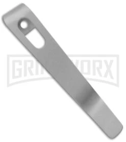 Flytanium Pocket Clip For Boker Kalashnikov Knives Bead Blast Titanium