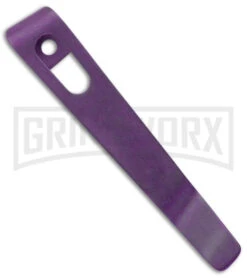 Flytanium Pocket Clip For Boker Kalashnikov Knives Purple Anodized Titanium