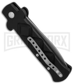 Frank B. Italian Stealth Black Automatic Knife - Flat Grind Bead Blast -Kershaw Store Frank B Italian Stealth Black Flat Grind BB BP 29254 er side large