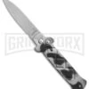 Frank B. Italian Stealth Urban Camo Automatic Knife - Flat Grind Bead Blast