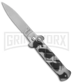 Frank B. Italian Stealth Urban Camo Automatic Knife - Flat Grind Bead Blast