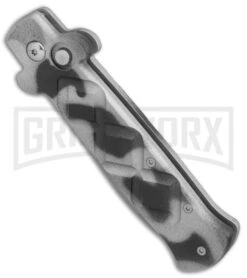 Frank B. Italian Stealth Urban Camo Automatic Knife - Flat Grind Bead Blast -Kershaw Store Frank Beltrame B Stealth Urban Camo plain BP 10759 er spine large