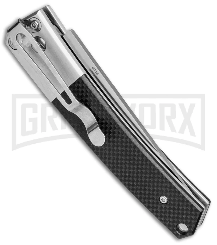 Ganzo Knives G7361-BK G-10 Automatic Knife - Satin Plain 5 Ganzo Knives G7361-BK G-10 Automatic Knife - Satin Plain - Image 3