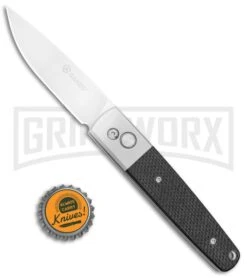 Ganzo Knives G7211-BK Black G-10 Automatic Knife - Flat Grind Satin -Kershaw Store Ganzo Knives Black G 10 Flat Grind Satin G7211 BK BP 25412 jr bottlecap large