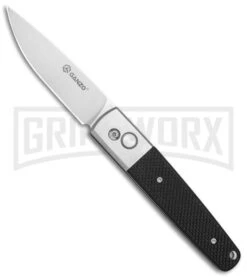 Ganzo Knives G7212-BK Black G-10 Automatic Knife - Flat Grind Stonewash